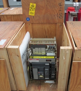 BREAKER, CIRCUIT, 600 FRAME AMP RATING, MASTERPACT NT 08N1 KIND, 3 POLE, 480 VOLT RATING SQUARE D DIRECT REPLACEMENT FOR NSR-EQ ABB K-600S ENVIRONMENTALLY QUALIFIED (EQ) FOR PENETRATION AREA (REFER TO EQDP M-85123) INCLUDES ONE NEW 18" DOOR, MOUNTS USING EXISTING HINGES > CONTINUOUS CURRENT: 600A > INTERRUPTING RATING: 30KA @ 535 VAC > 125VDC OPERATED > RMS 2002 NTC SOLID STATE, PART # NLI-NT08N1-LISB8-EODC-NSR-EQ-001 (W-44) LOADING & HANDLING FEE $15-